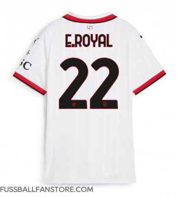 AC Milan Emerson Royal #22 Replik Auswärtstrikot Damen 2024-25 Kurzarm